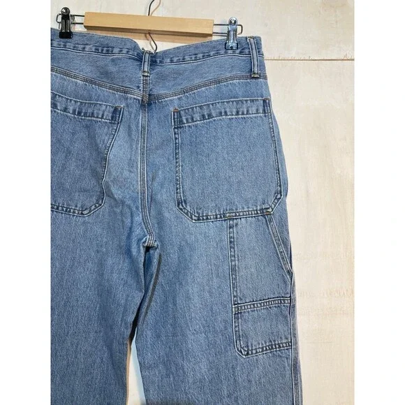 Madewell Women’s‎ Carpenter Jeans Utility Baggy Perfect Vintage High Waist Sz 30 - Picture 2 of 7